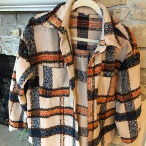 Plaid Button Down Shacket